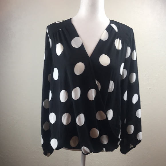 INC Petite Embroidered Dot Surplice Top, - Picture 8 of 12